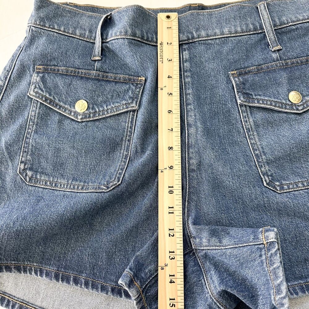 J. Crew Factory Dark Blue Denim Jean Shorts - Picture 10 of 10
